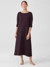 Eileen Fisher Organic Cotton Interlock Sleep Dress In Purple