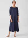 Eileen Fisher Organic Cotton Interlock Sleep Dress In Blue