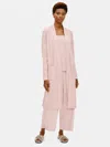 Eileen Fisher Organic Cotton Interlock Sleep Robe In Neutral