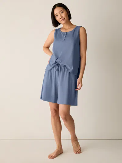 Eileen Fisher Organic Cotton Interlock Sleep Short In Agave