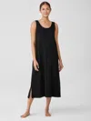 Eileen Fisher Organic Cotton Interlock Tank Sleep Dress In Black