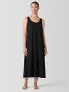 Eileen Fisher Organic Cotton Interlock Tank Sleep Dress In Black