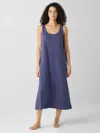 Eileen Fisher Organic Cotton Interlock Tank Sleep Dress In Blue