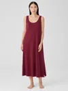 Eileen Fisher Organic Cotton Interlock Tank Sleep Dress In Brown