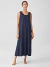 Eileen Fisher Organic Cotton Interlock Scoop Neck Sleep Dress In Blue