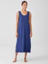 Eileen Fisher Organic Cotton Interlock Tank Sleep Dress In Blue