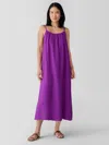 Eileen Fisher Organic Cotton Lofty Gauze Cami Dress In Blue