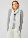Eileen Fisher Organic Cotton Maltinto Scarf In White