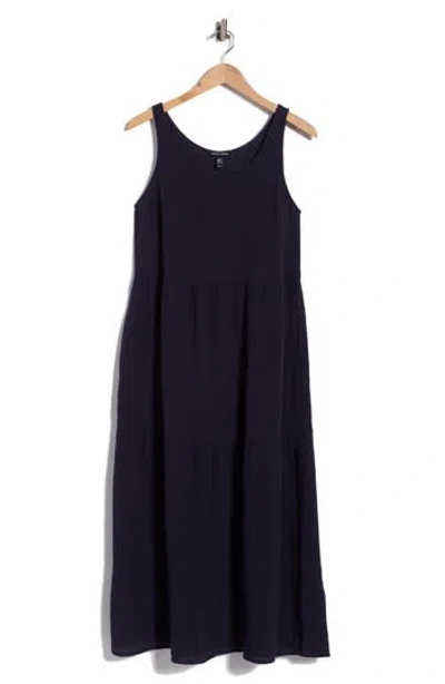 Eileen Fisher Organic Cotton Maxi Dress In Multi