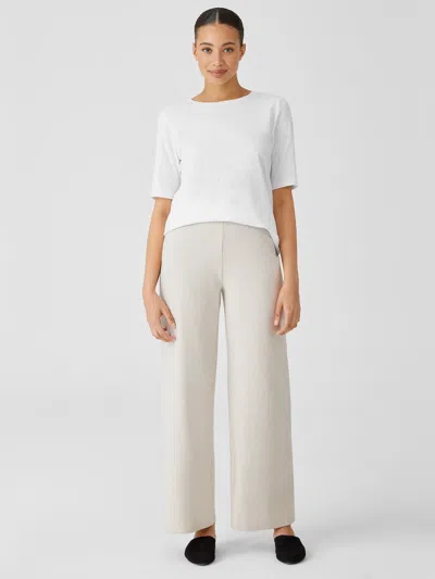Eileen Fisher Organic Cotton Melange Crepe Wide-leg Pant