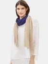 Eileen Fisher Organic Cotton Ombre Scarf In Purple