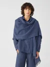Eileen Fisher Organic Cotton Open Weave Scarf In Purple