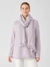 Eileen Fisher Organic Cotton Open Weave Scarf In Purple