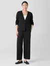 Eileen Fisher Organic Cotton Ottoman Jacket In Black