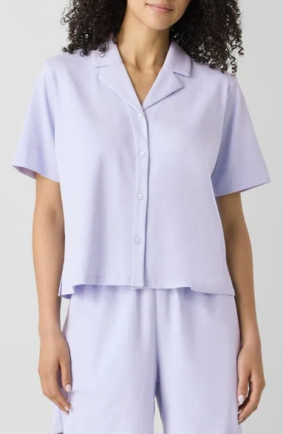 Eileen Fisher Organic Cotton Pajama Top In Bellflower