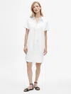 Eileen Fisher Organic Cotton Poplin Shirtdress In White