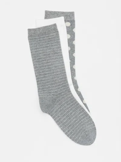 Eileen Fisher Organic Cotton Printed Sock 3-pack