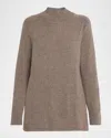 Eileen Fisher Organic Cotton-recycled Cashmere Sweater In Brown