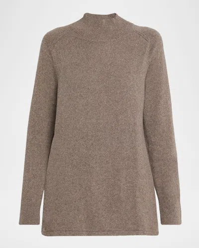 Eileen Fisher Organic Cotton-recycled Cashmere Sweater In Brown