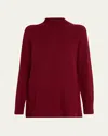 Eileen Fisher Organic Cotton-recycled Cashmere Sweater In Red