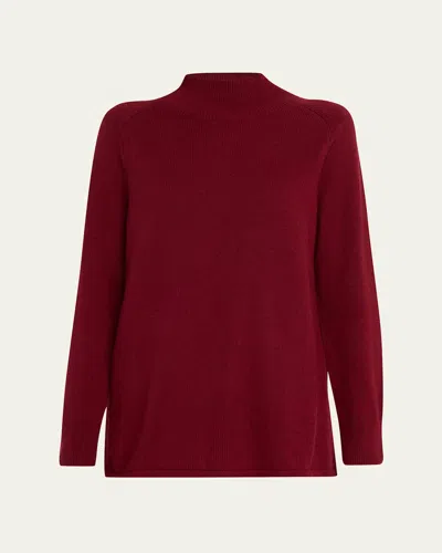 Eileen Fisher Organic Cotton-recycled Cashmere Sweater In Red
