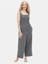 Eileen Fisher Organic Cotton Rib Tank In Gray