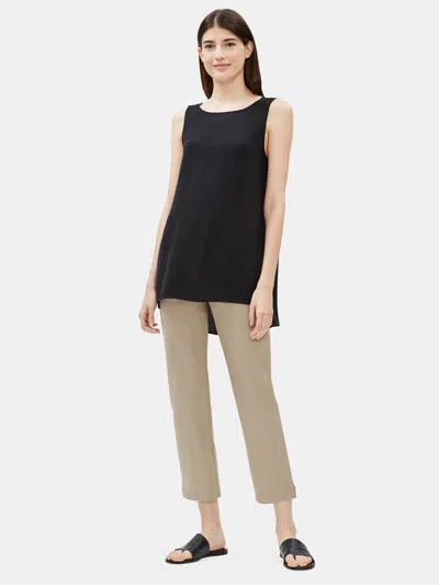 Eileen Fisher Organic Cotton Slim Pant In Gray