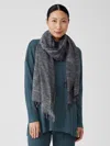 Eileen Fisher Organic Cotton Slub Scarf In Green