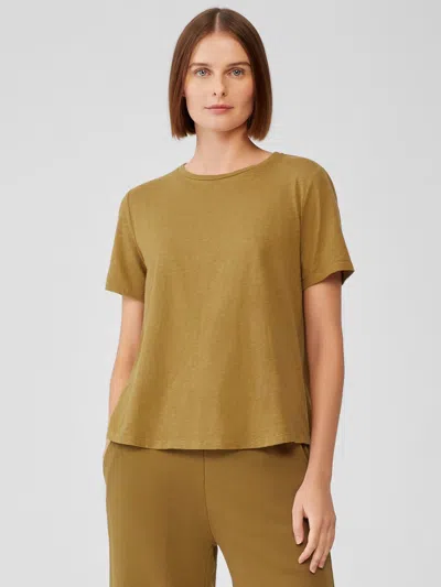 EILEEN FISHER ORGANIC COTTON SLUB TEE