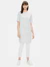 Eileen Fisher Organic Cotton Speckle Knit Dress In White