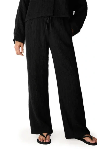 Eileen Fisher Organic Cotton Straight Leg Pants In Multi