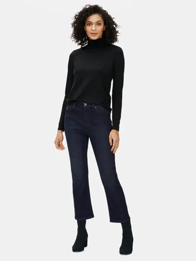Eileen Fisher Organic Cotton Stretch Boot-cut Jean In Blue