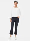 Eileen Fisher Organic Cotton Stretch Boot-cut Jean In Blue