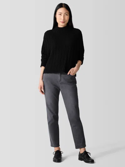 Eileen Fisher Organic Cotton Stretch Denim Slim Jean In Blue