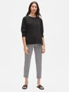 Eileen Fisher Organic Cotton Stretch Twill Chino In Black