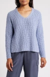 Eileen Fisher Organic Cotton Sweater In Delphine