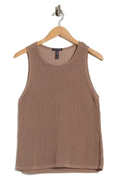 Eileen Fisher Organic Linen Crewneck T-shirt In Pink