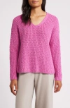 Eileen Fisher Crewneck Sweater In Tulip