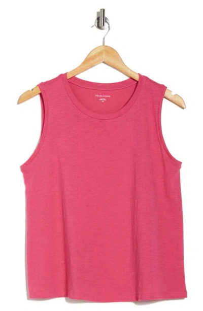 Eileen Fisher Organic Cotton Tank In Geranium