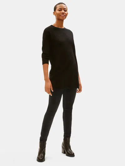 Eileen Fisher Organic Cotton Tencel Corduroy Leggings In Black