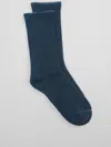 Eileen Fisher Organic Cotton Terry Cozy Crew Sock In Blue