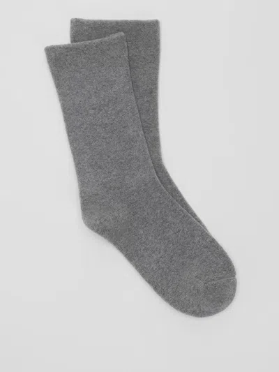 Eileen Fisher Organic Cotton Terry Cozy Crew Sock In Gray
