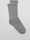 Eileen Fisher Organic Cotton Terry Cozy Crew Sock In Gray