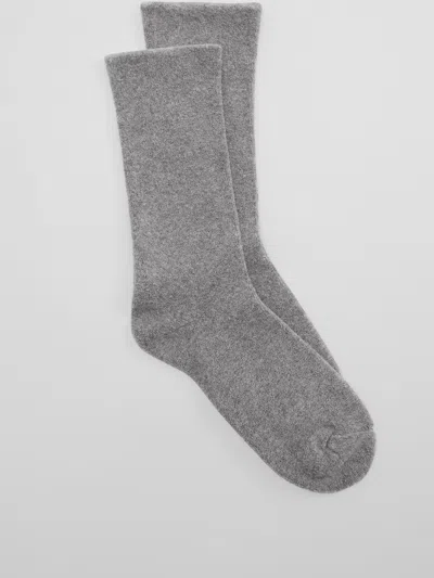 Eileen Fisher Organic Cotton Terry Cozy Crew Sock In Gray