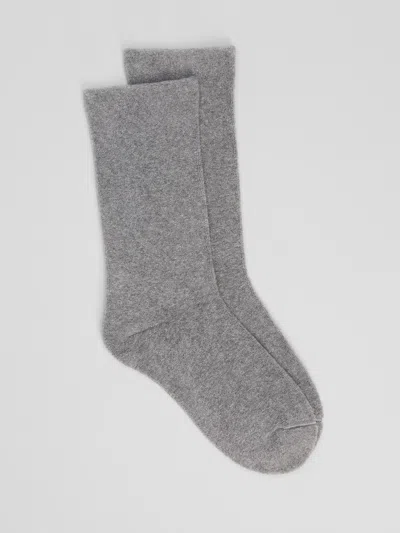 Eileen Fisher Organic Cotton Terry Cozy Crew Sock In Gray