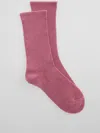Eileen Fisher Organic Cotton Terry Cozy Crew Sock In Pink
