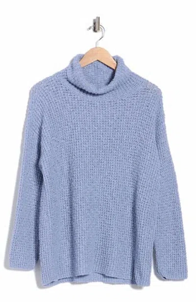 Eileen Fisher Organic Cotton Turtleneck Sweater In Gray