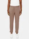 Eileen Fisher Organic Cotton Twill Slim Ankle Pant In Brown