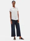 Eileen Fisher Organic Cotton Wide-leg Jean In Blue