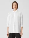 Eileen Fisher Organic Handkerchief Linen Shirt In White